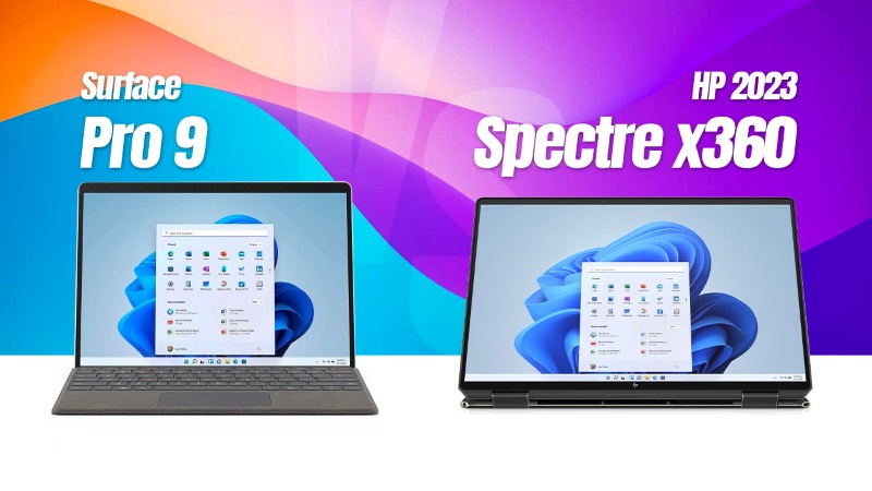 Surface Pro 9 hay HP Spectre x360