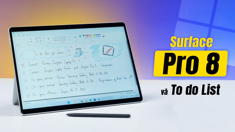 Tạo To-do list Surface Pro 8